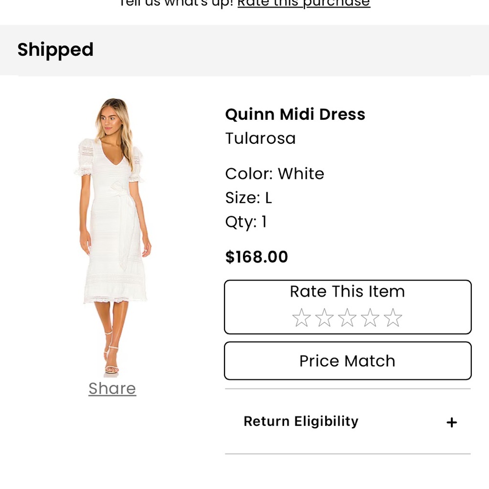 TULAROSA QUINN MIDI DRESS